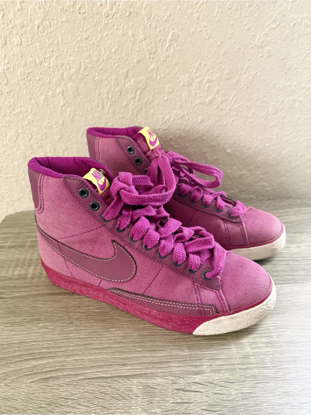Nike Blazer Mid Plum Voltage Purple Sneakers Shoes Size 6.5
